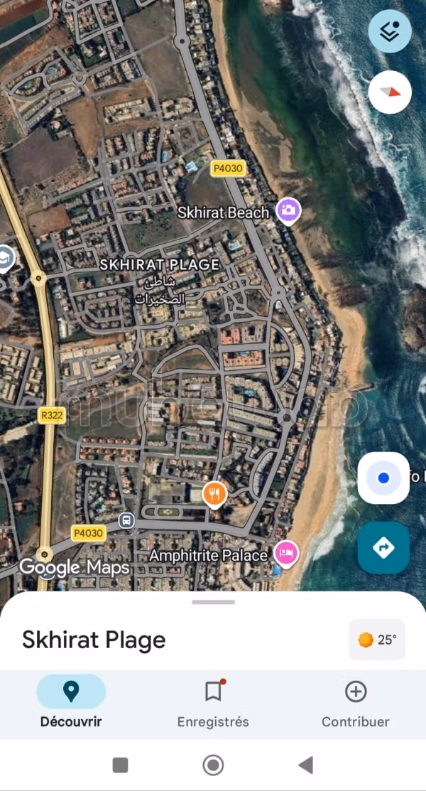 Terrain en vente à skhirate plage