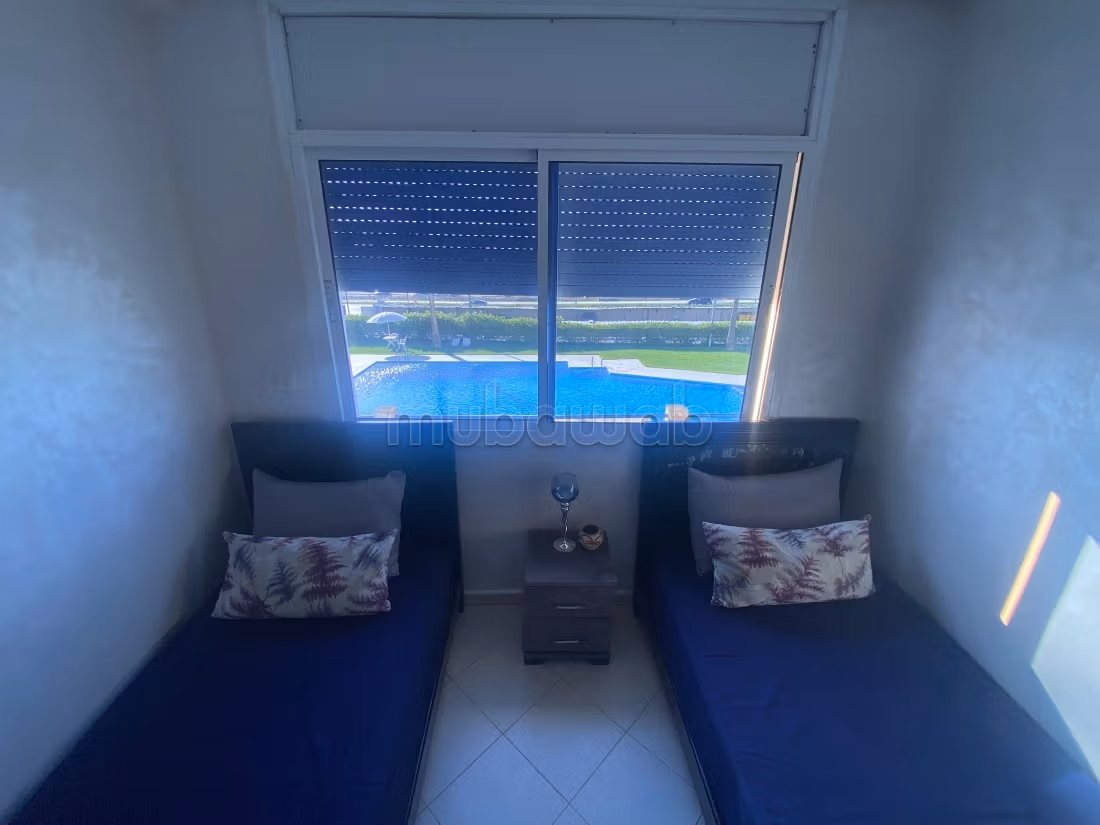 Piccola villa arredata in affitto a Harhoura con piscina