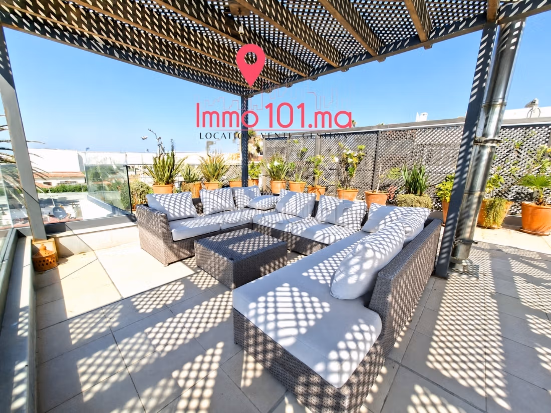 Furnished villa location with sea view in Harhoura