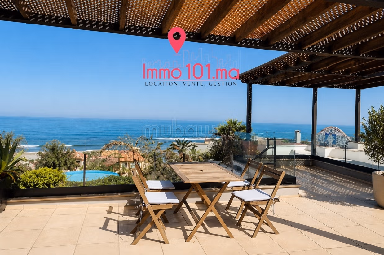 Furnished villa location with sea view in Harhoura