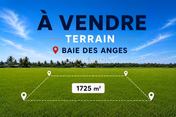 À Vendre, Terrain à Baie des Anges