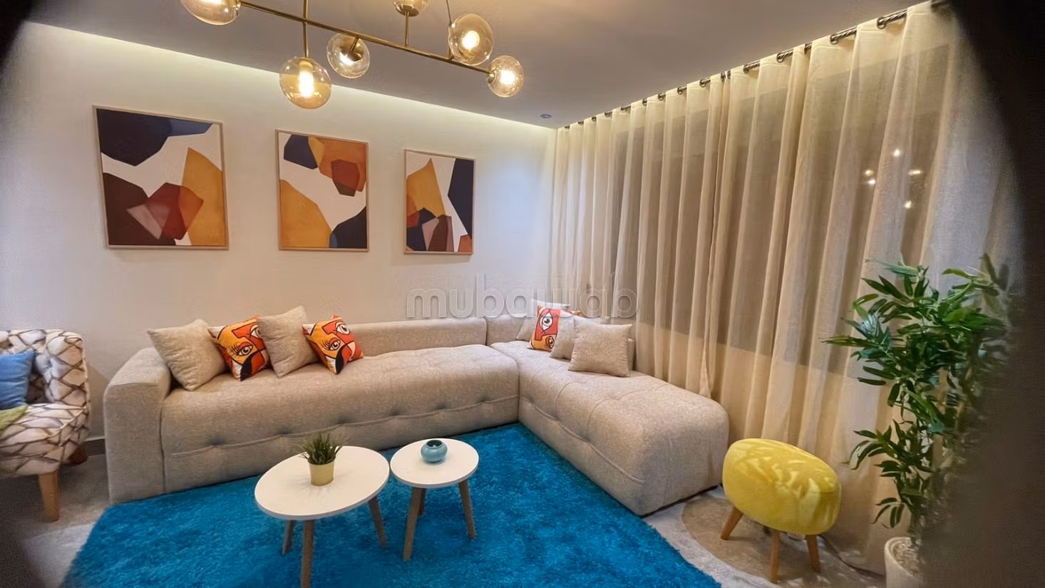 Bellissimo appartamento in affitto a Belvédère. Superficie di 56 m². Ben arredato