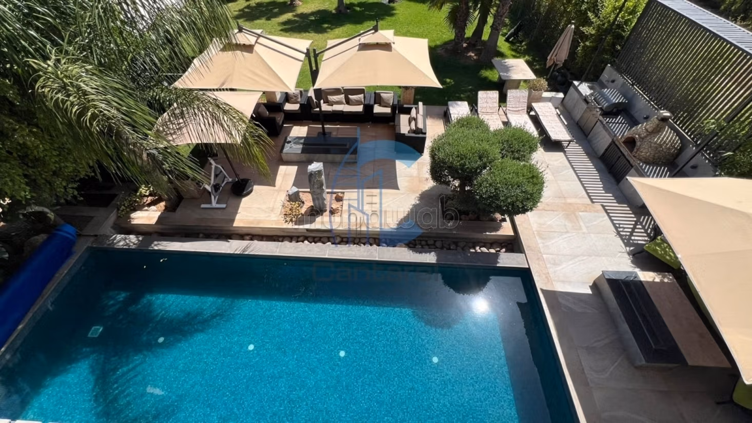 Villa 5 chambres meublée avec piscine et pool house à louer argan golf marrakech — 2