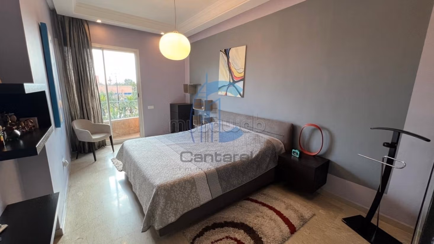 Appartement 3 chambres meublé avec terrasses et vue dégagée à vendre mohamed vi marrakech