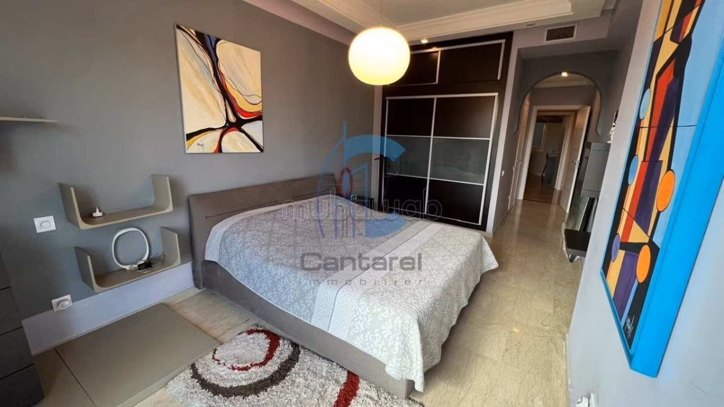 Appartement 3 chambres meublé avec terrasses et vue dégagée à vendre mohamed vi marrakech