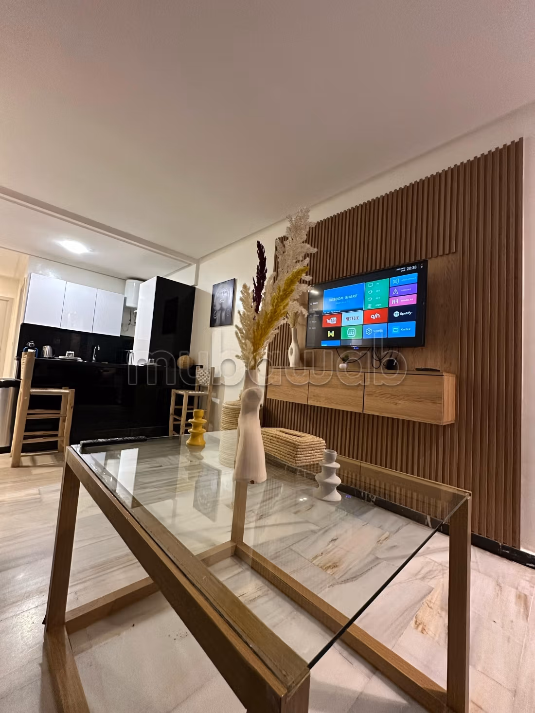 Location d'un appartement à Guéliz. 
5 pièces confortables