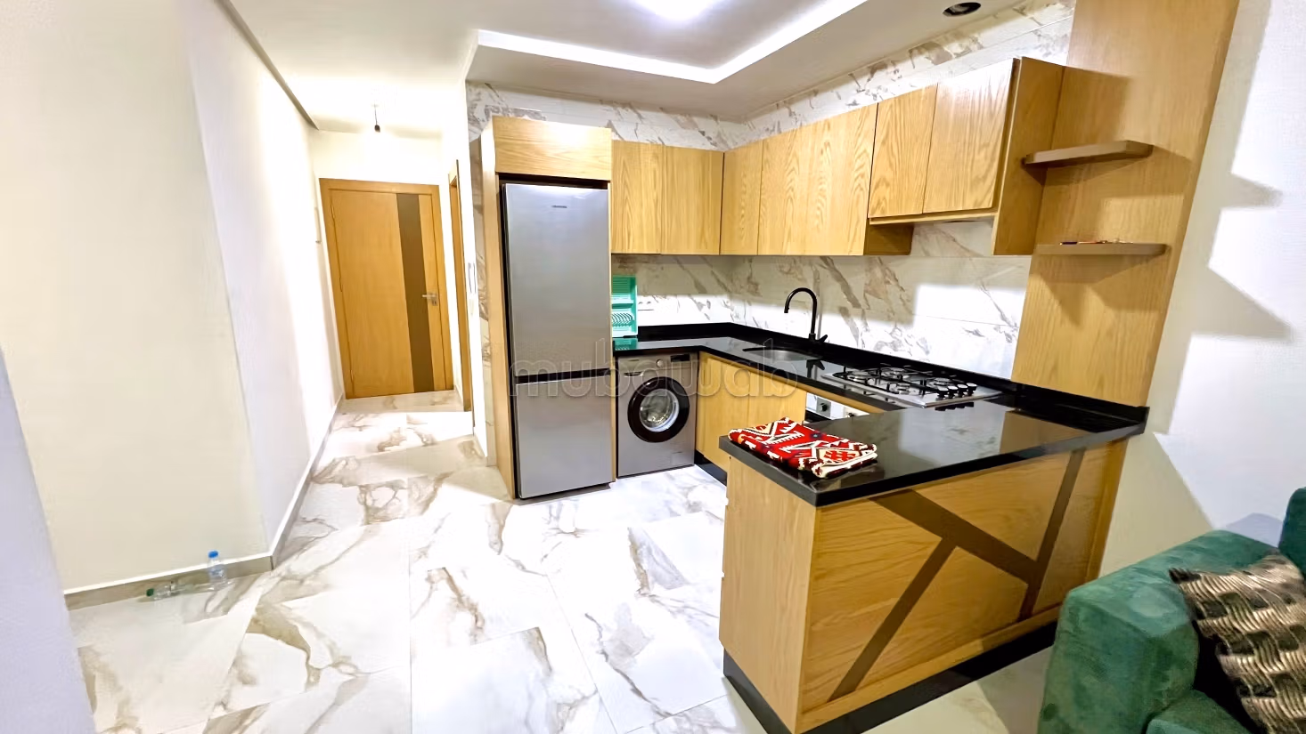 Apartments for rent in Martil. 2 comfortable rooms. Spacious European lounge
