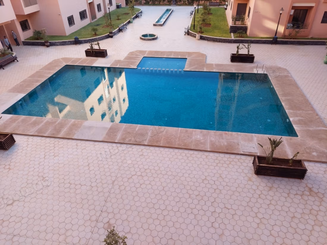 Magnificent Apartment 54 m² for sale on Route de Safi in Marrakech. 1 bedroom. Secure residence with swimming pool