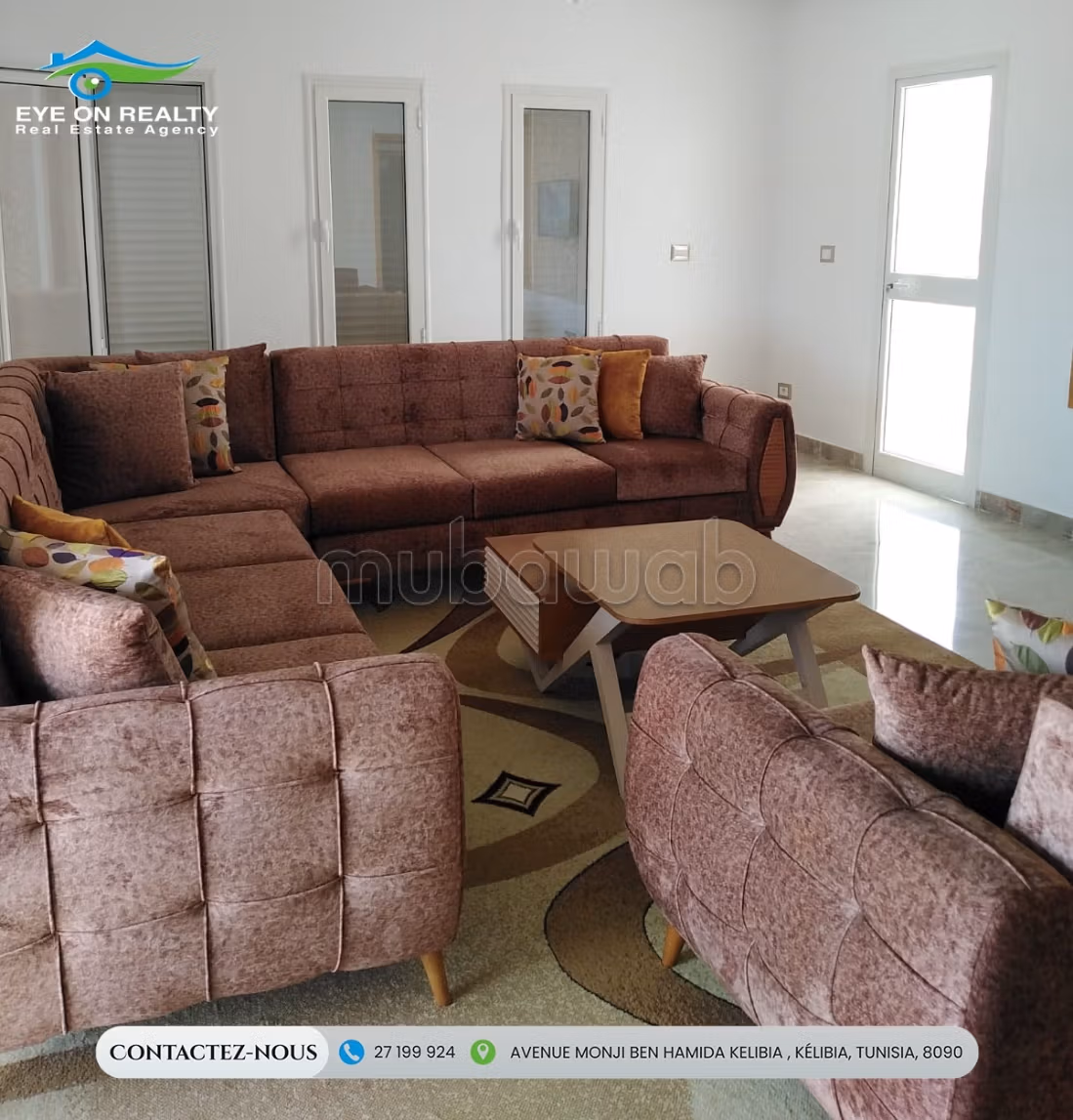 Appartement S4 à Kélibia avec 2 garages