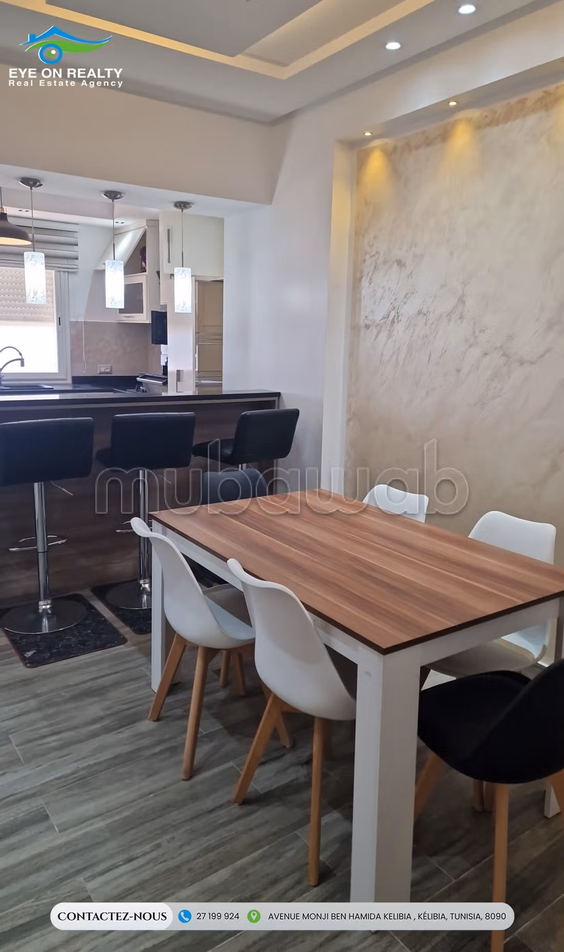 Appartement S4 à Kélibia avec 2 garages