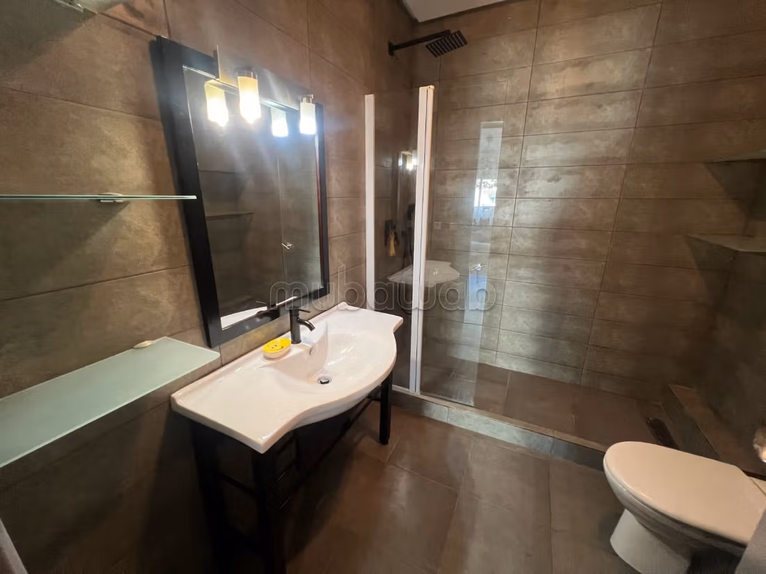 Location d'un appartement à Racine. 
Surface totale 140 m². 
Air conditionné et cheminée