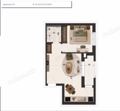 Bellissimo appartamento S1 nei giardini di Marsa