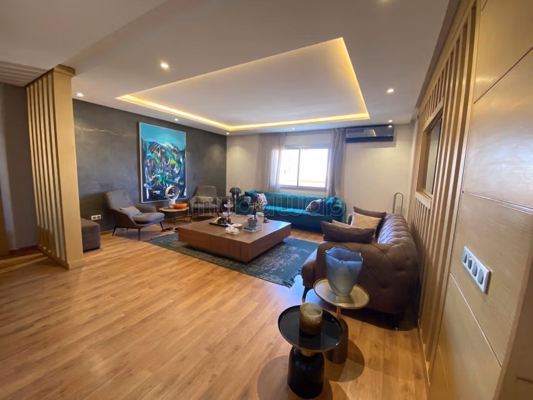 Appartement vide a louer a Hay Riad 
3 chambres