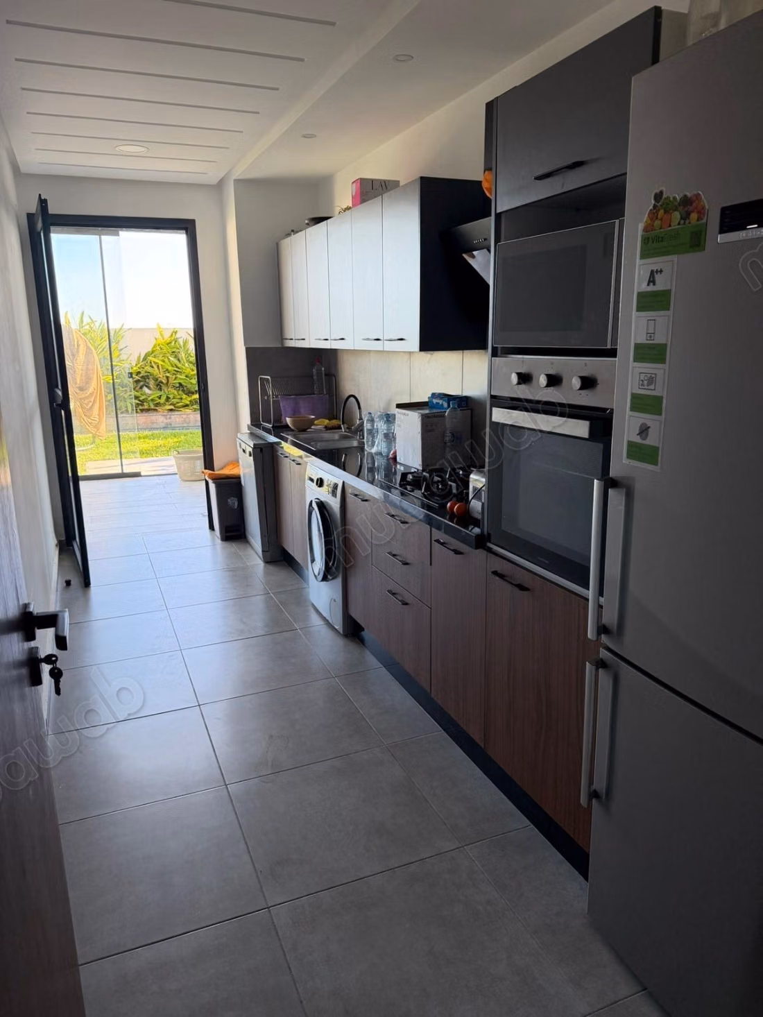 Top ground floor apartment furnished for rent in Dar Bouazza