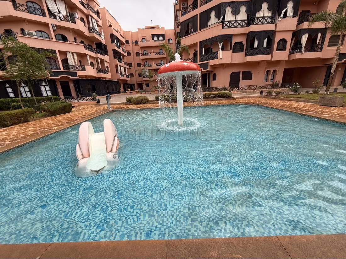 Magnifique appartement à louer non meublé à Amerchich.
Superficie 85 m².
Tout confort avec cheminée et climatisation — 3