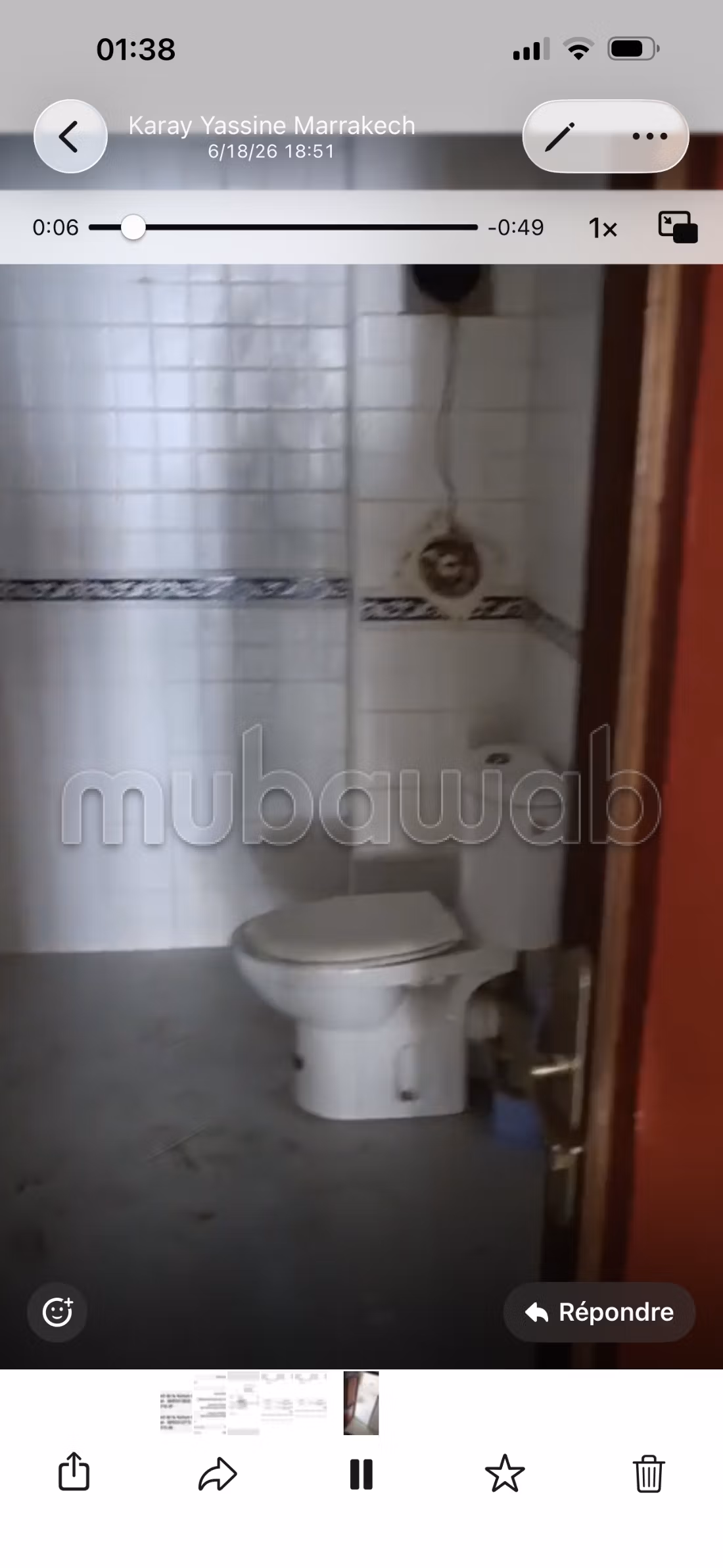Nice apartment for rent in Hay Zitoun. Total area 120 m²