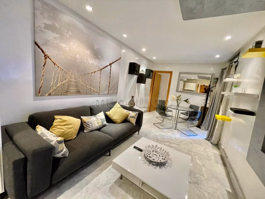 Appartement en location à Maârif Extension. Superficie 56 m². Meublé — 2