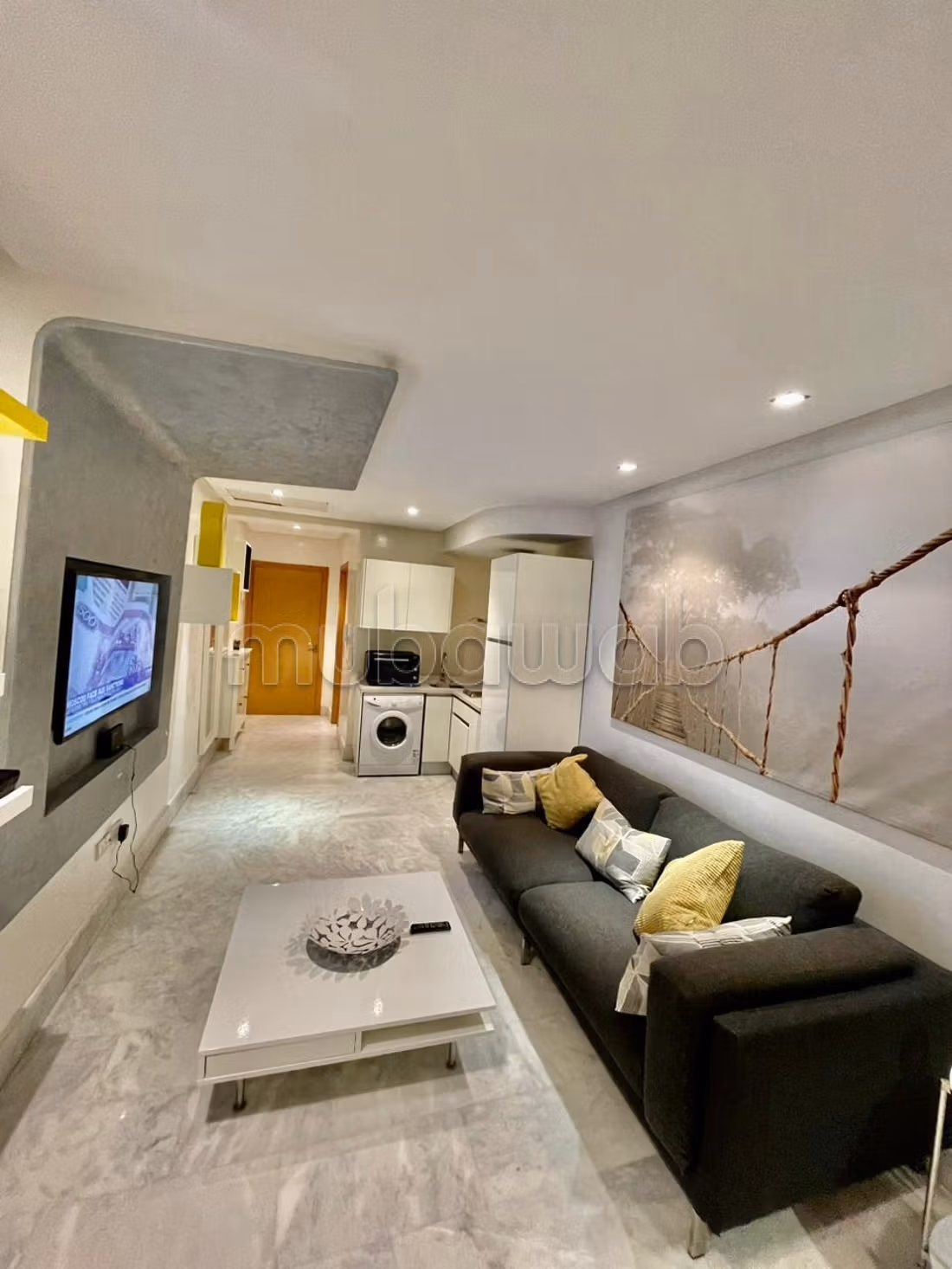 Appartement en location à Maârif Extension. Superficie 56 m². Meublé — 6