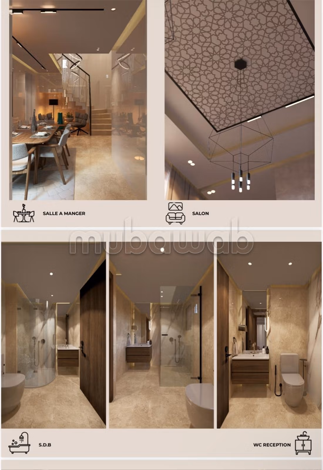 Duplex en appartement van gemiddelde standaard