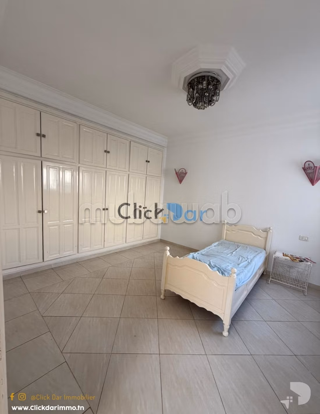 Etage de villa S2 location annuelle Hammamet