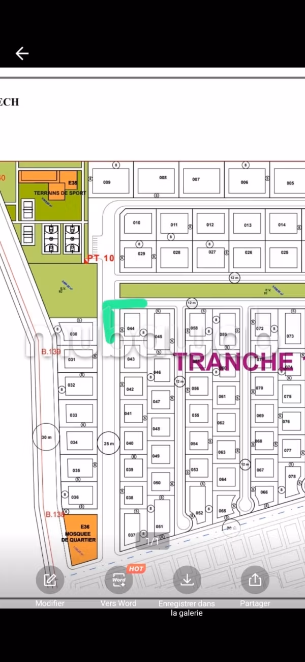 Terrain 1000 m2