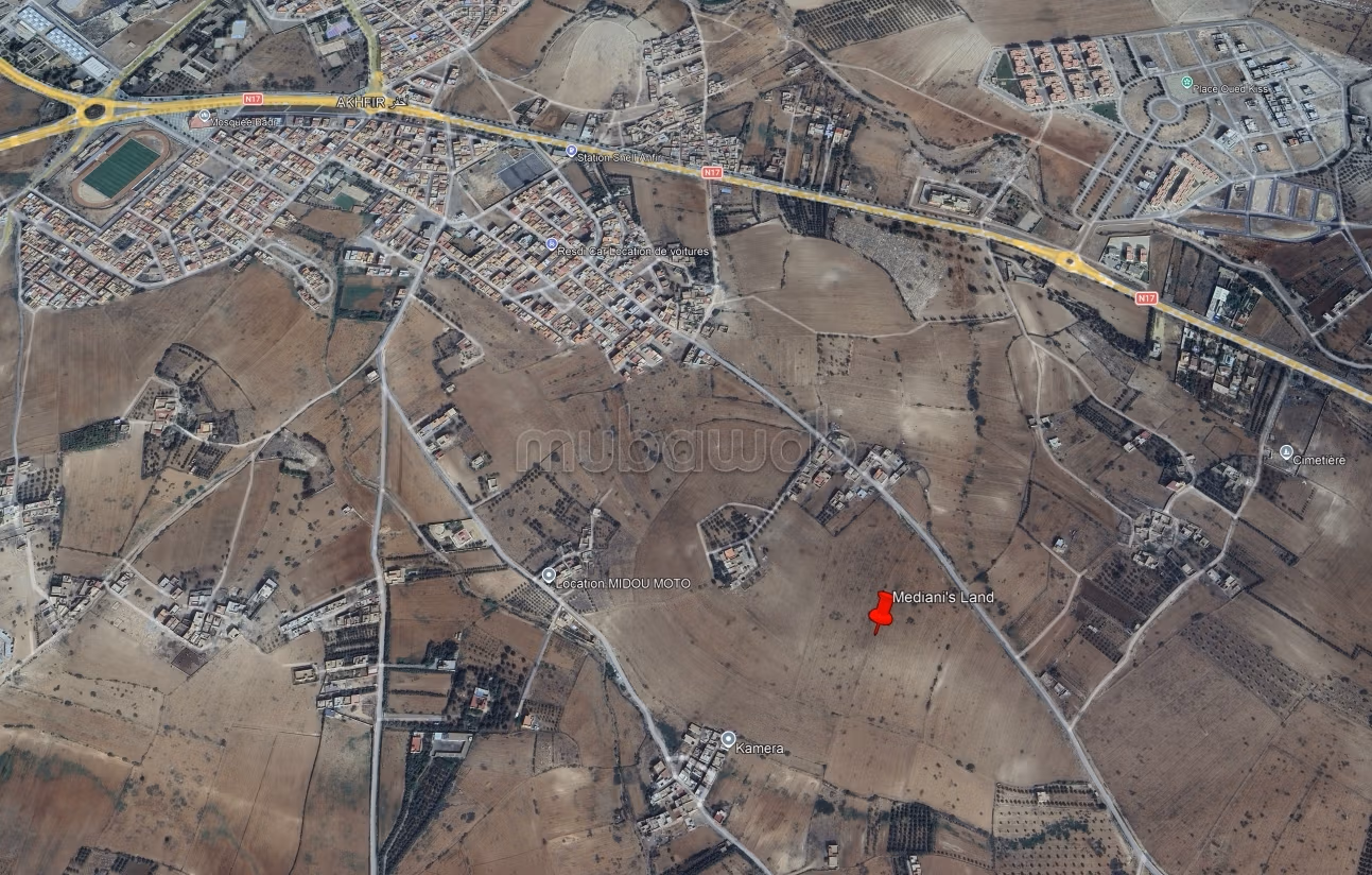 Grond van 5 hectare in de stad Ahfir Berkane