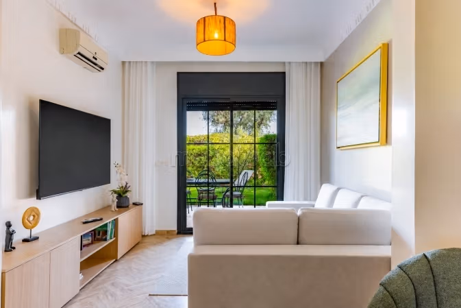 1 bedroom garden level apartment for sale on Fes road, communal pool