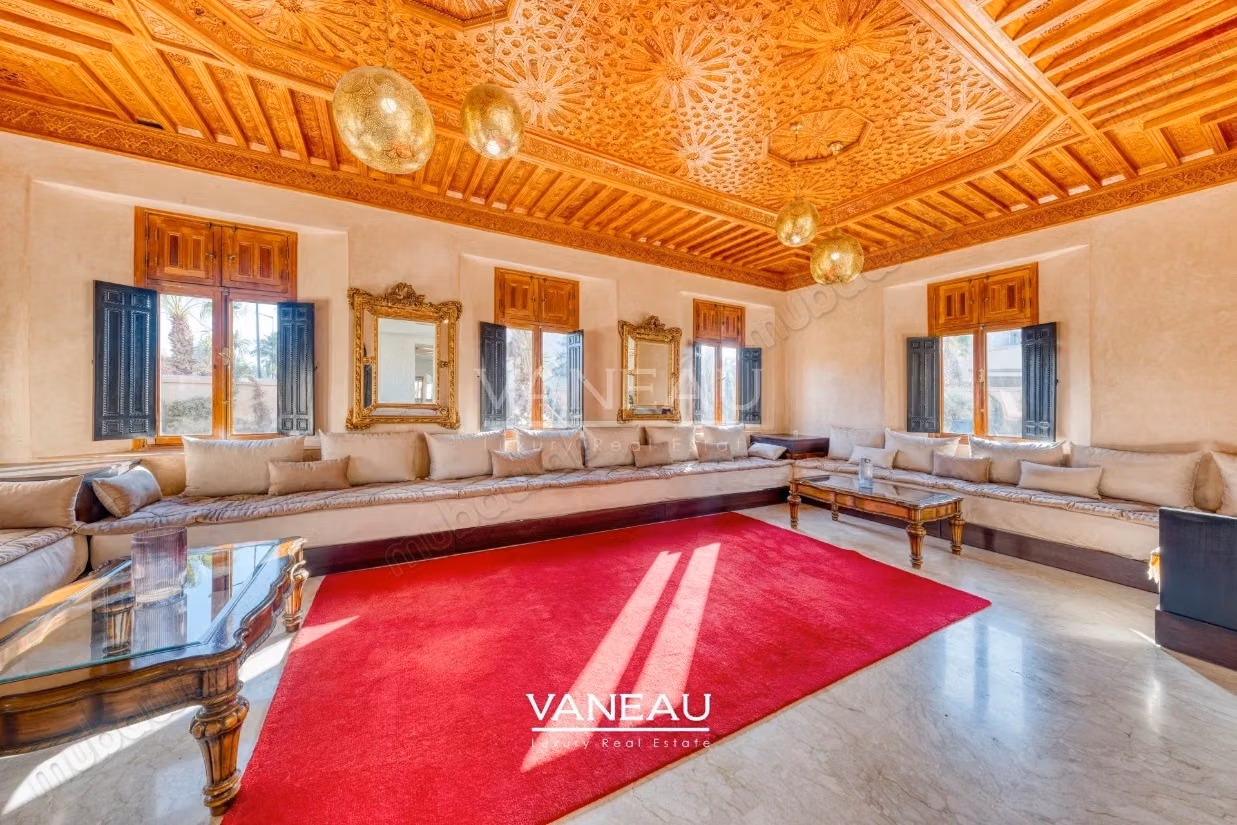 Sompteuse villa nichée au coeur de la Palmeraie