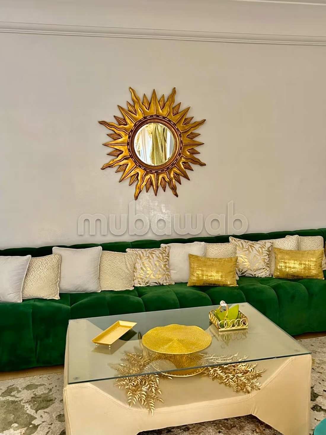 Louez cet appartement à avenue mimousas pres de moulay ismail. 3 chambres. Meublé