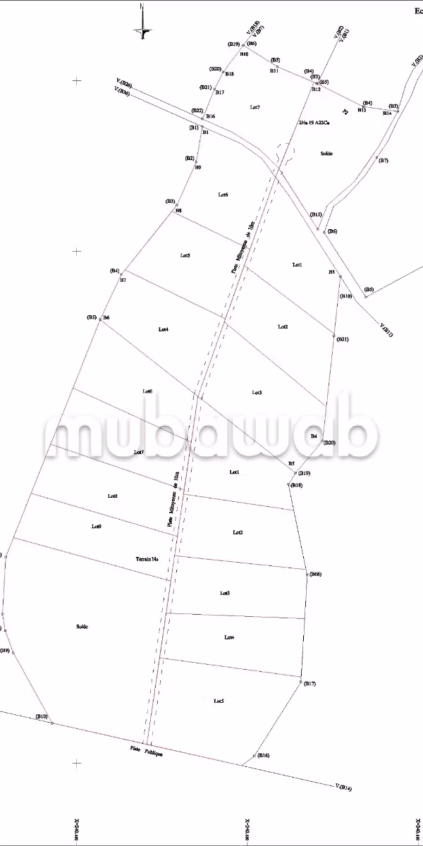 Vente de terrain TITRER 1ha KM18 Route d'amezmiz