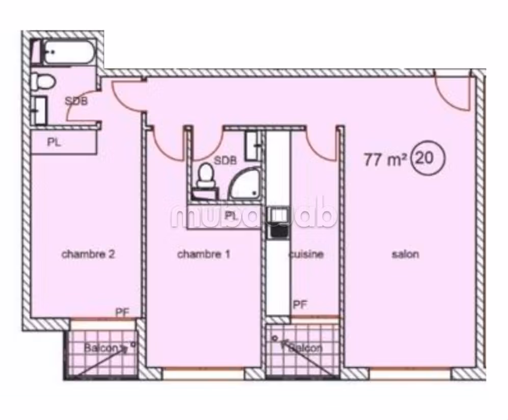 Appartement en vente à Roches Noires. Surface de 39 m² — 5