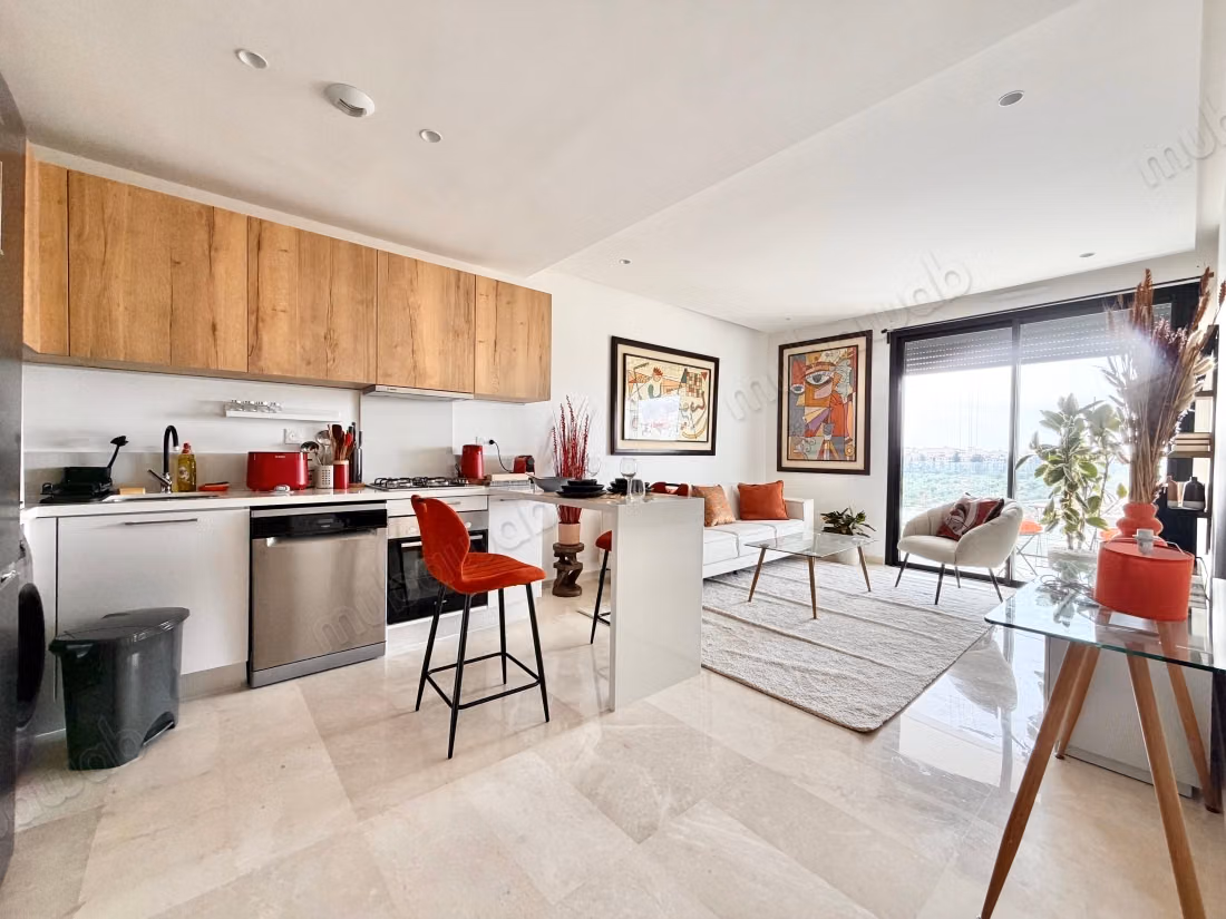 Apartment for rent in Casablanca Finance City. Area 75 m²