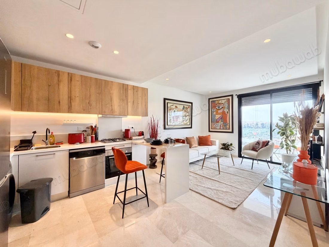 Apartment for rent in Casablanca Finance City. Area 75 m²