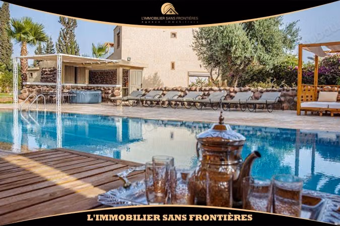 Private titled villa with VNA for sale on the Sidi Rahal road, Fes road, Marrakech