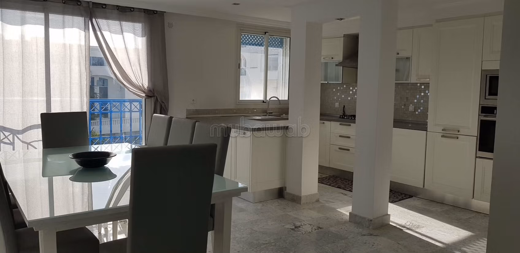 Appartamento con vista mare S3 arredato Gammarth
