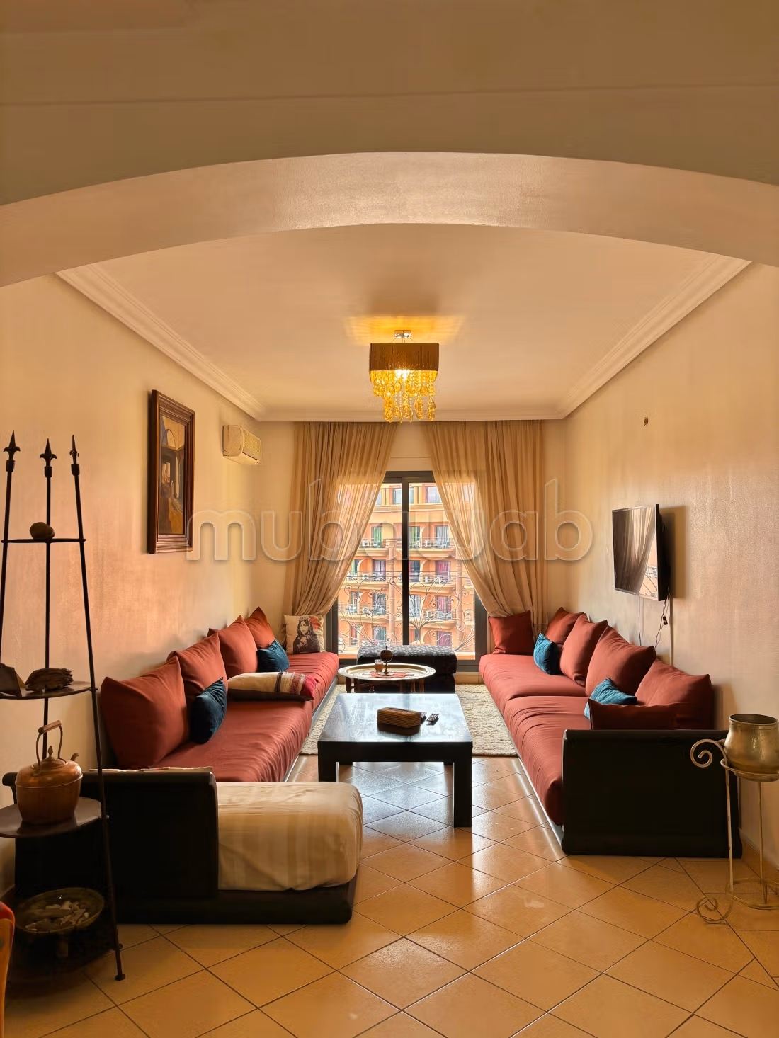 Vente d'un bel appartement à Guéliz. 2 pièces. Ascenseur et places de parking