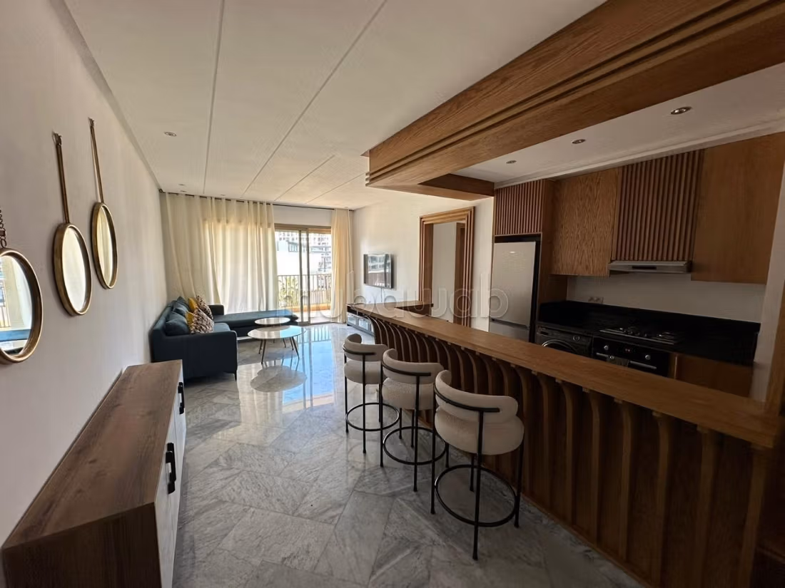 Bel appartement en location à Casablanca Finance City. 2 chambres agréables. Meublé — 5