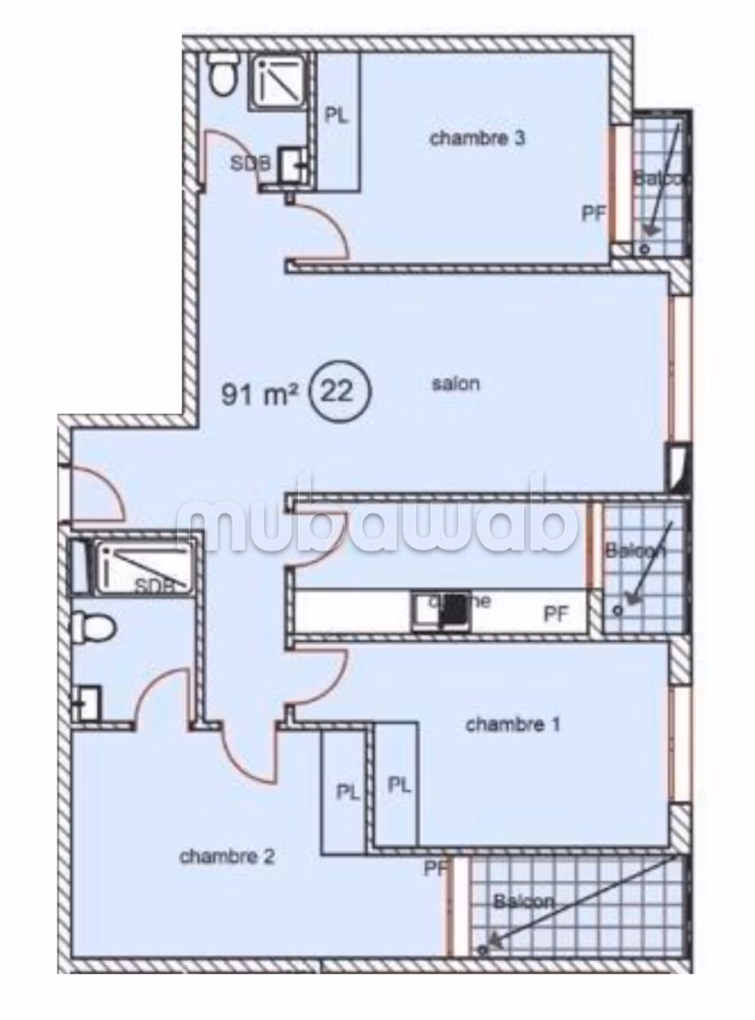 Appartement 92 m² à Roches Noires — 5