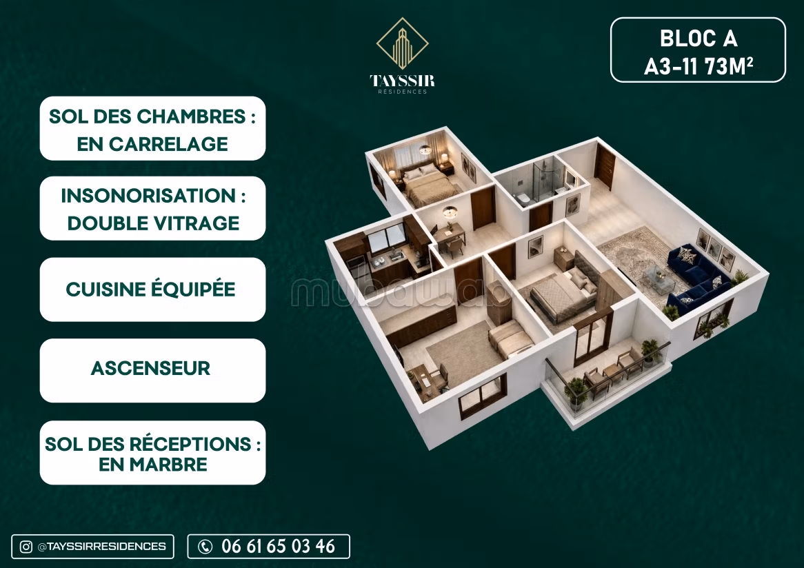 Piso en venta en El Ensanche. Area 83 m²