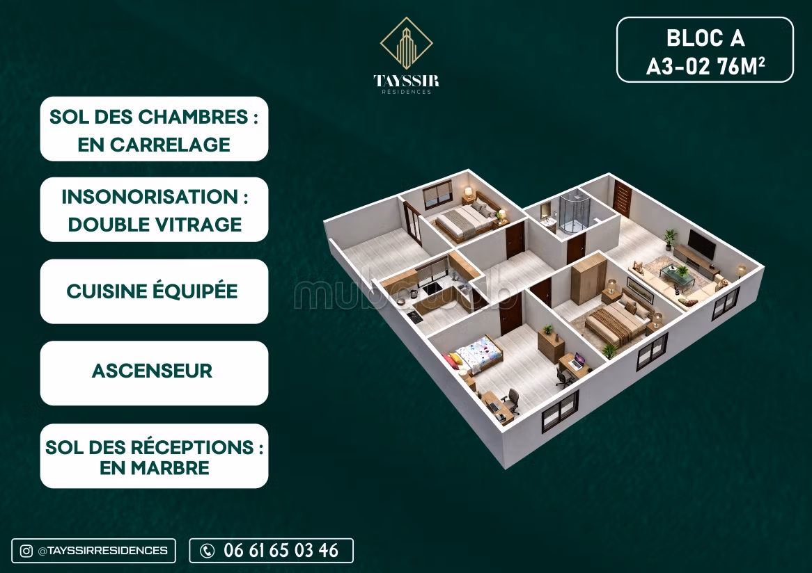 Splendido appartamento da acquistare a El Ensanche. 3 camere