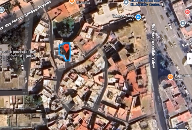 Terrain titré 80 m² au centre ville d'El Jadida