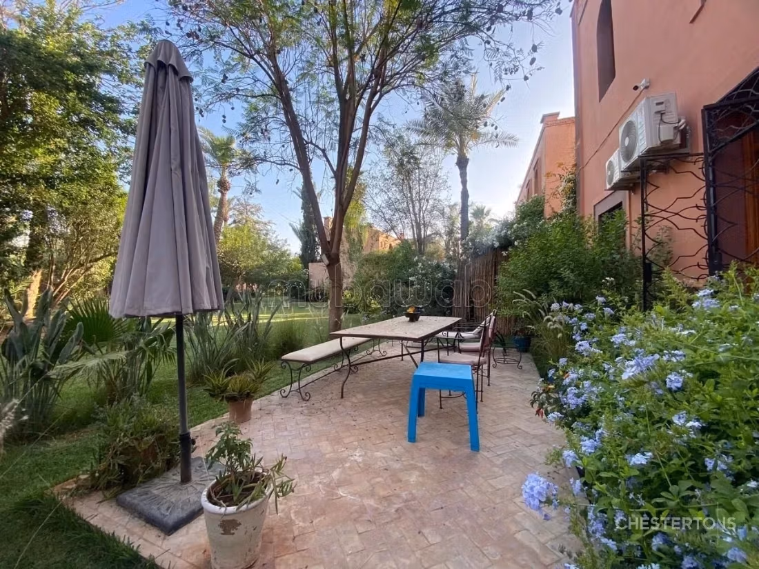 Villa d’exception meublée à vendre – Palmeraie de Marrakech
