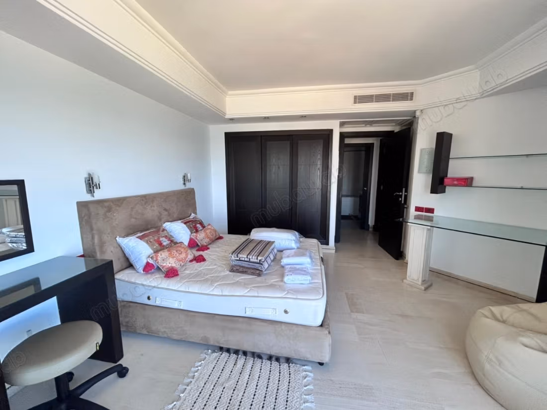 Furnished apartment with sea view in Gammarth