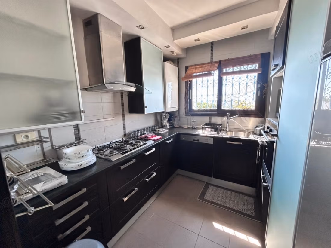 Furnished apartment with sea view in Gammarth