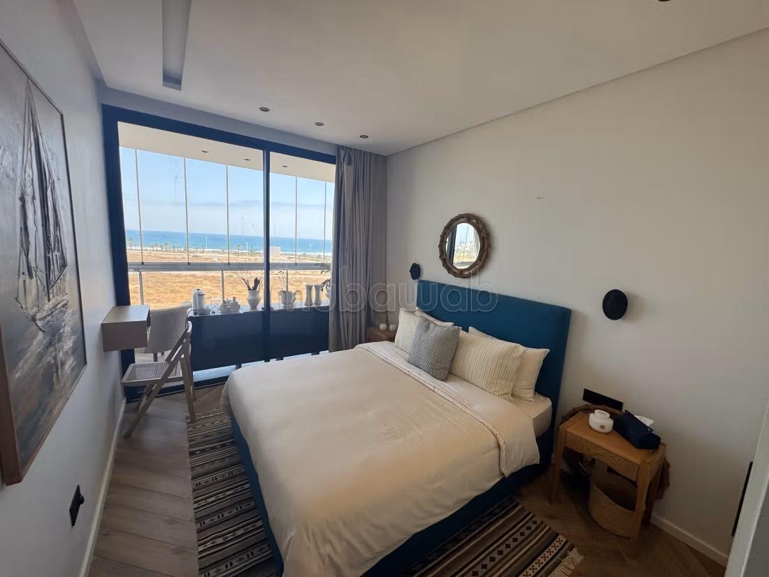 DAR BOUAZZA – APPARTEMENT À VENDRE VUE MER  de 2 chambres