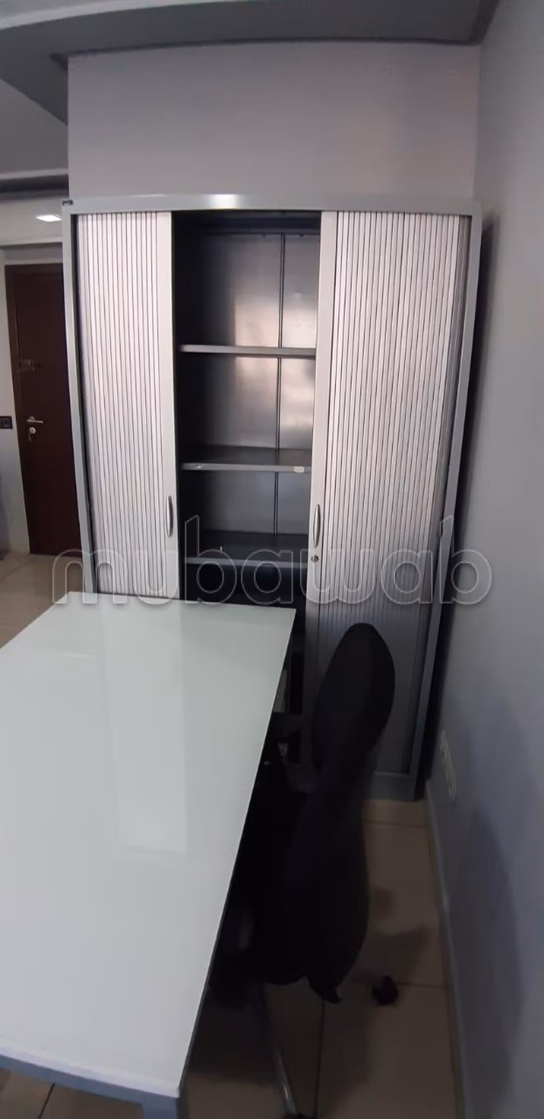 Top equipped office desk plate