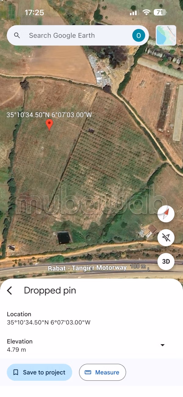 Terrain Agricole Titré 5,5 Ha. Région de Larache