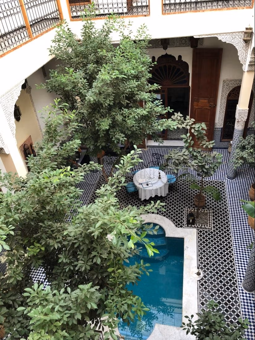 Riad naar Batha, Fes, gastenhuis