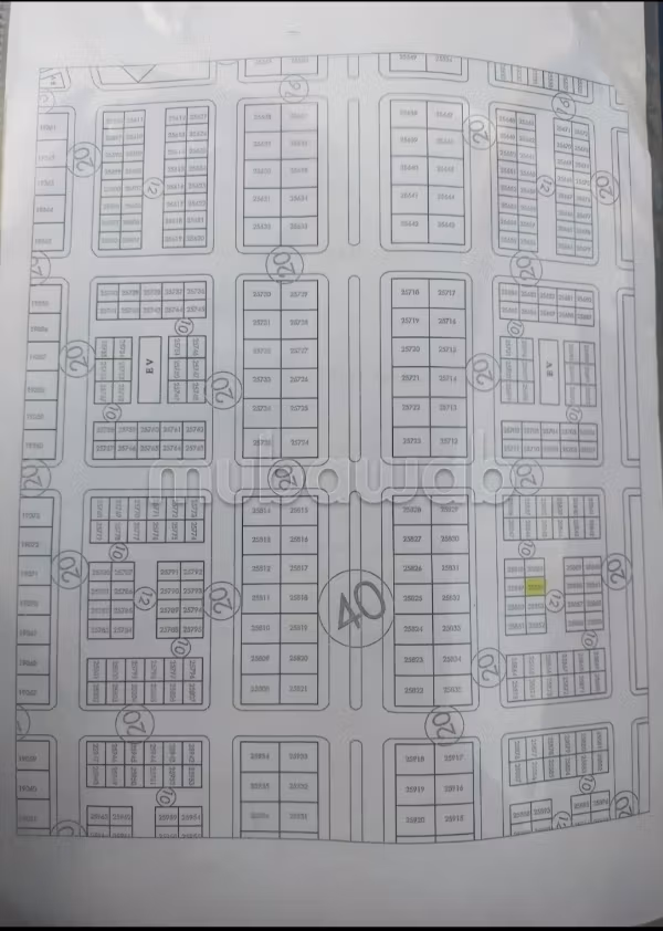 Terreno hermoso en venta en Riyadh Dakhla. El área es de 120 m²