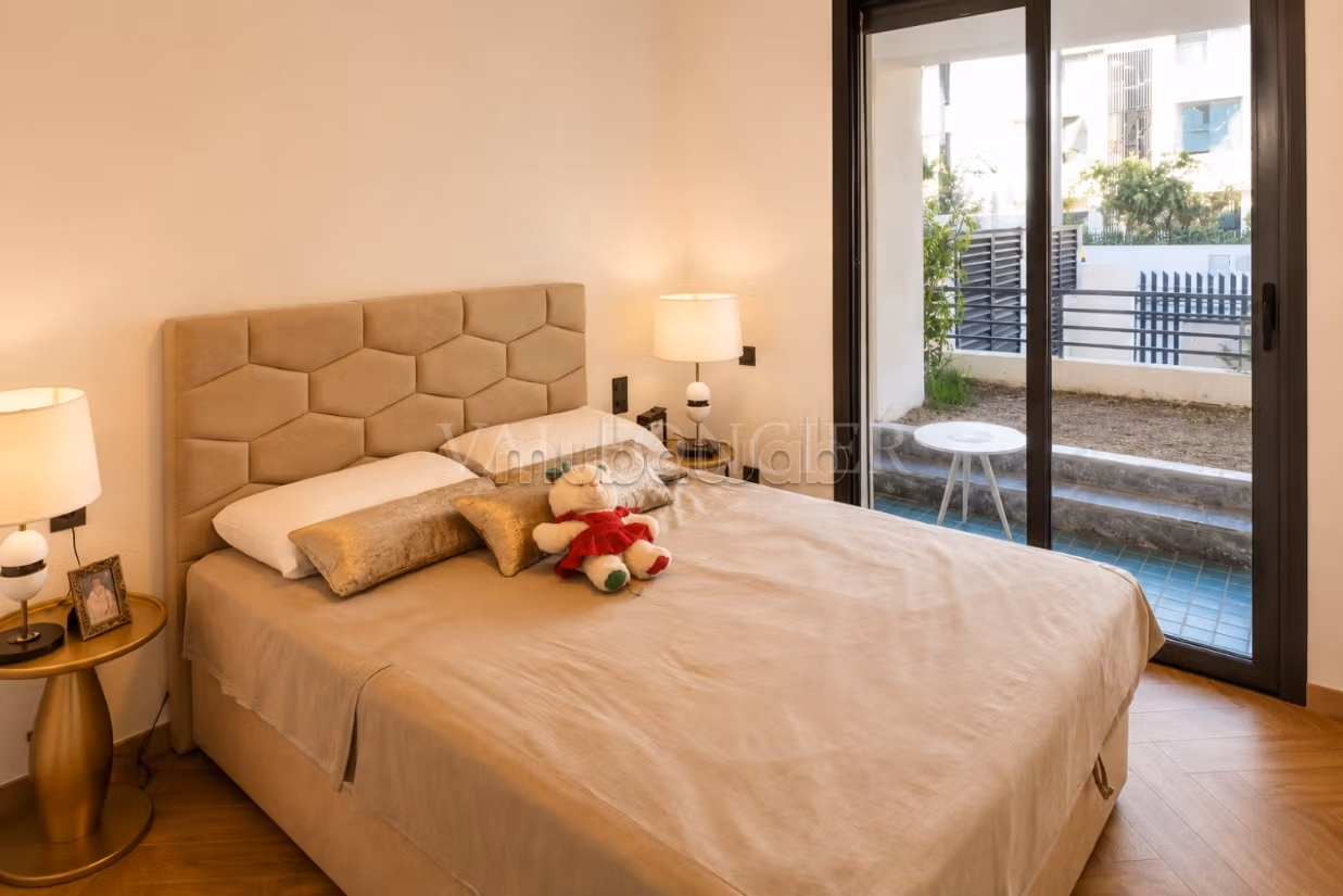 Location appartement Rez de jardin 3chambres moderne 
Ain Diab, Casablanca